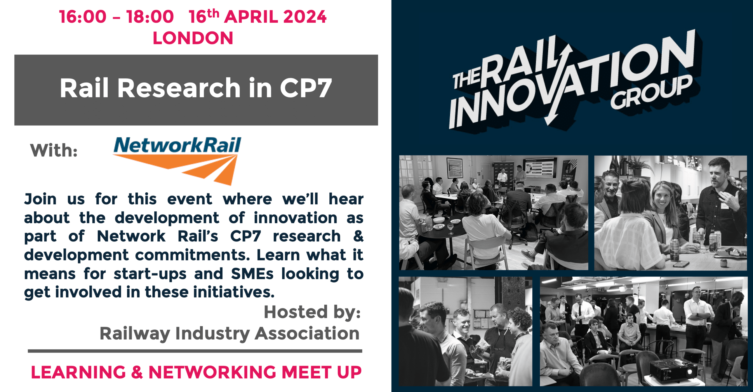 Rail Innovation Group Meet Up Rail Research in CP7 - Ultimate Rail Calendar